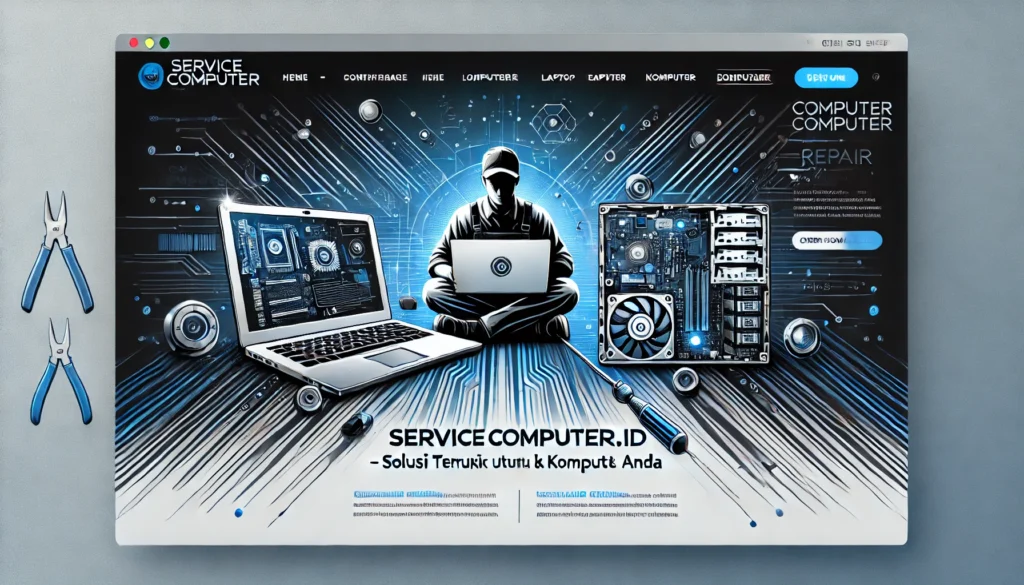 DALL·E 2025-03-12 22.50.39 - A modern and professional website header image for a computer repair service. The design should include a tech-themed background with blue and white t